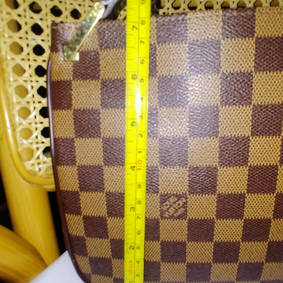 Louis Vuitton Damier Ebene Canvas Shoulder Baguette Brown - Picture 3 of 12